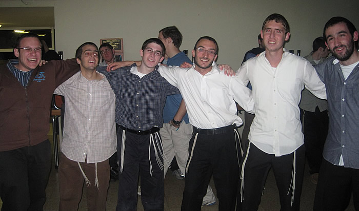 Chevre Dancing at Chanuka Chagiga